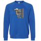 Dragon Energy - Sponge Fleece Raglan Sweatshirt - Blues, Greens, Purple, and Black