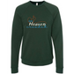 Make Heaven Crowded - Sponge Fleece Raglan Sweatshirt - Greens, Neutrals