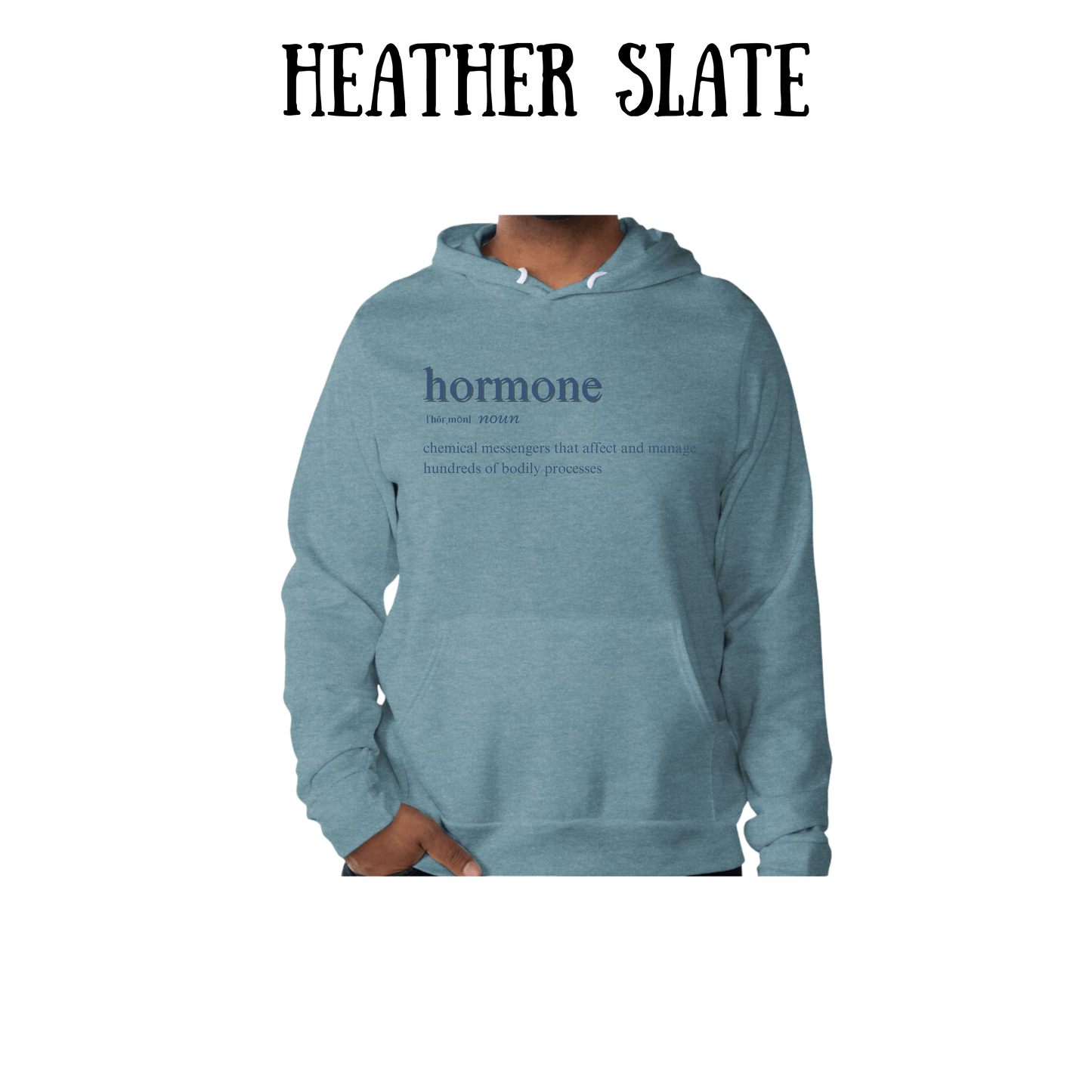 Hormone - Sponge Fleece Hoodie - Greens, Neutrals