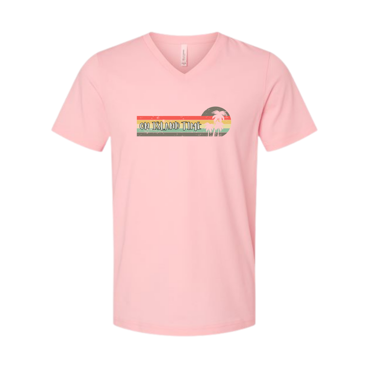 On Island Time - Bella+Canvas - Unisex V-Neck - Assorted Colors