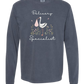 Delivery Specialist - Comfort Colors - Heavyweight Long Sleeve Tee - Blues & Greens
