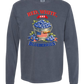 Red, White, And Blueberries - Comfort Colors - Heavyweight Long Sleeve Tee - Blues & Greens