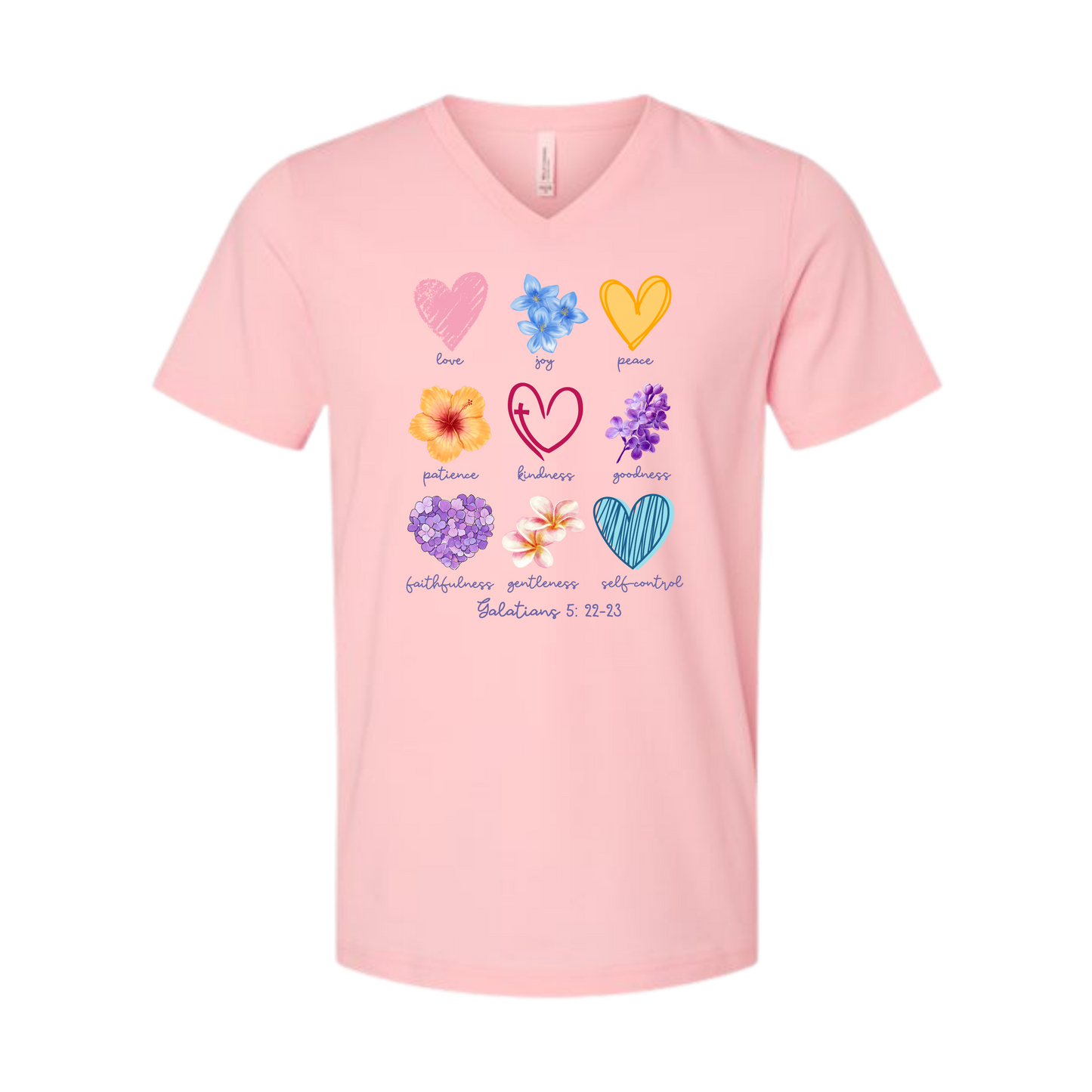 Galatians 5 - Spring - Bella+Canvas - Unisex V-Neck - Assorted Colors