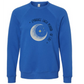 Embrace Each Period of Life - Sponge Fleece Raglan Sweatshirt - Blues, Greens, Purple, and Black