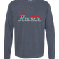 Make Heaven Crowded - Comfort Colors - Heavyweight Long Sleeve Tee - Blues & Greens