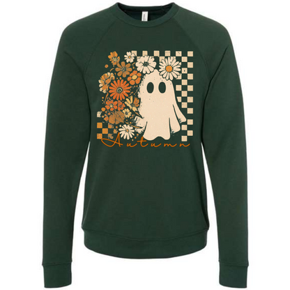 HP - Autumn Ghost - Sponge Fleece Raglan Sweatshirt - Greens, Neutrals