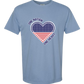 One Nation One Heart - Comfort Colors - Heavyweight Unisex Tee - Blues