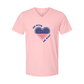 One Nation One Heart - Bella+Canvas - Unisex V-Neck - Assorted Colors