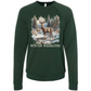 Winter Woodland - Sponge Fleece Raglan Sweatshirt - Greens, Neutrals