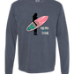 Mana in My Soul - Comfort Colors - Heavyweight Long Sleeve Tee - Blues & Greens