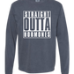 Straight Outta Hormones - Comfort Colors - Heavyweight Long Sleeve Tee - Blues & Greens