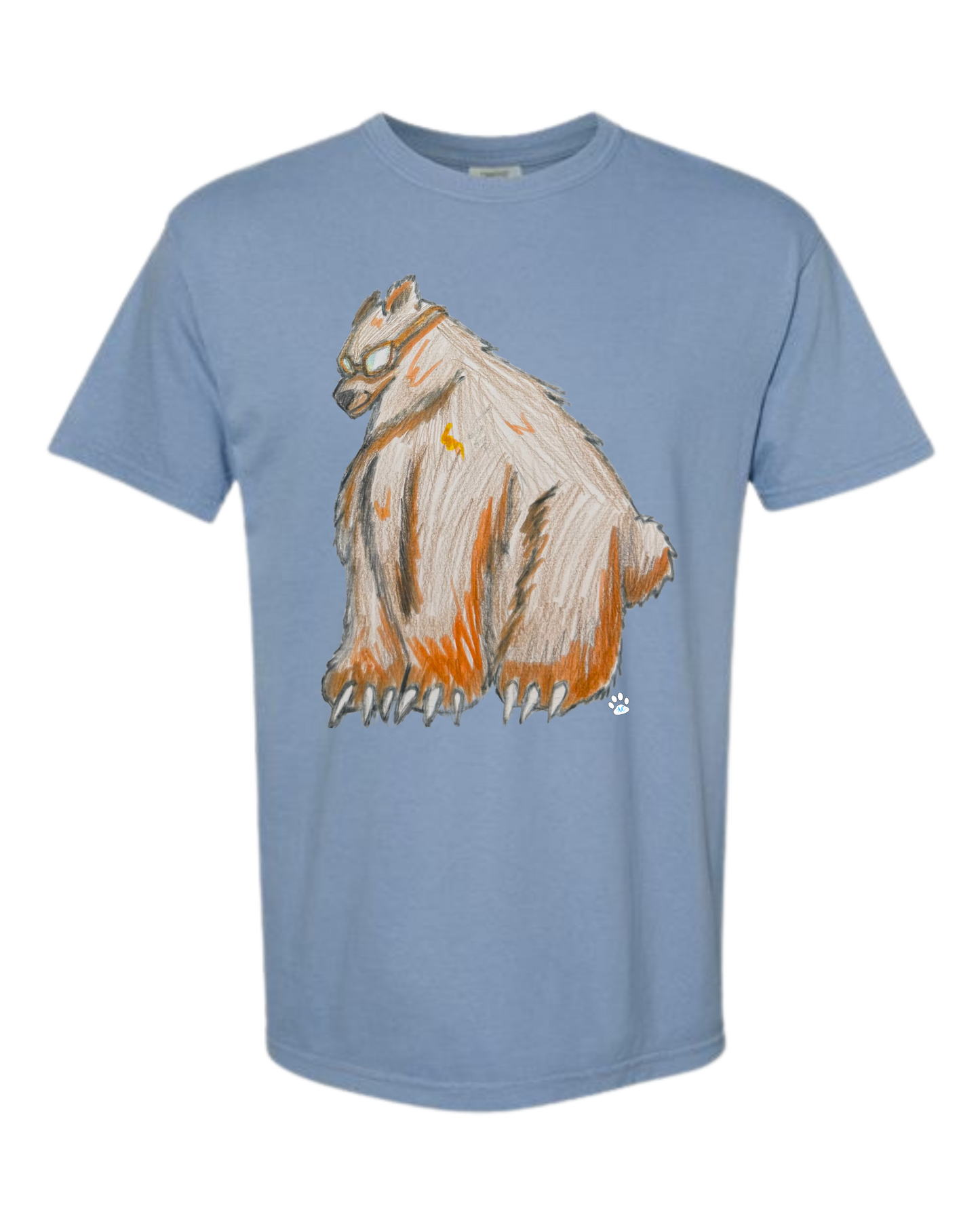 Muscle Bear - Comfort Colors - Heavyweight Unisex Tee - Blues