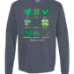 Galatians 5 - St Patrick's Day - Comfort Colors - Heavyweight Long Sleeve Tee - Blues & Greens
