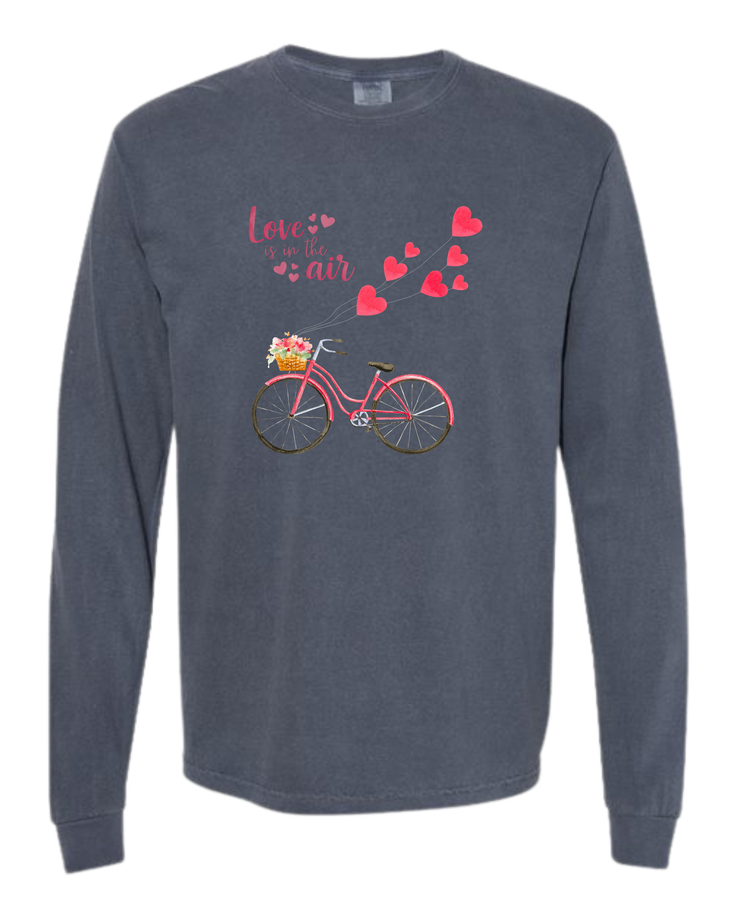 Love is in the Air - Comfort Colors - Heavyweight Long Sleeve Tee - Blues & Greens