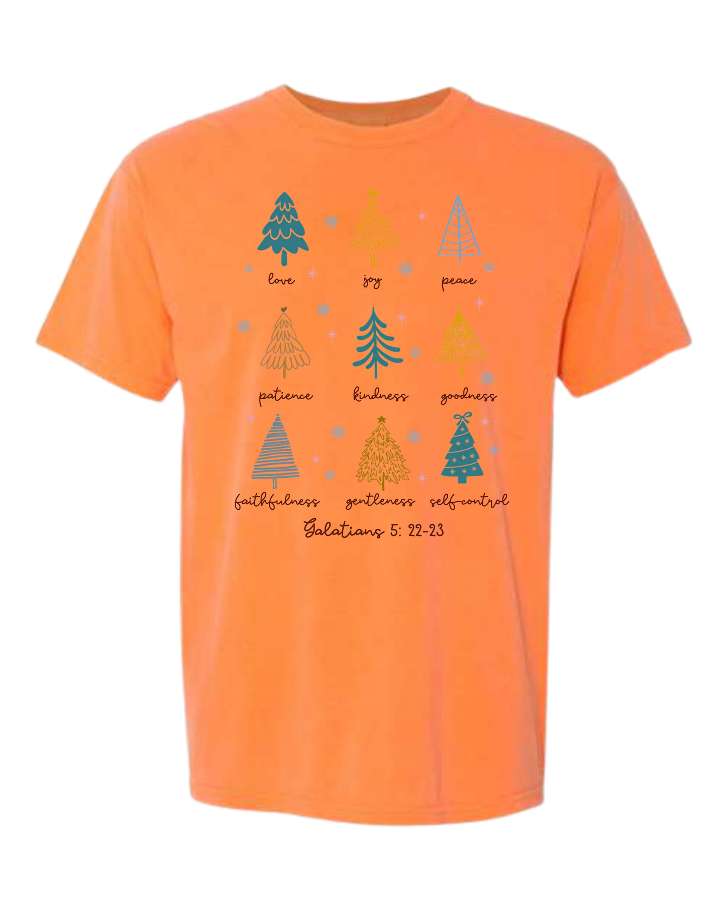 Galatians 5 - Comfort Colors - Heavyweight Unisex Tee - Yellows, Oranges