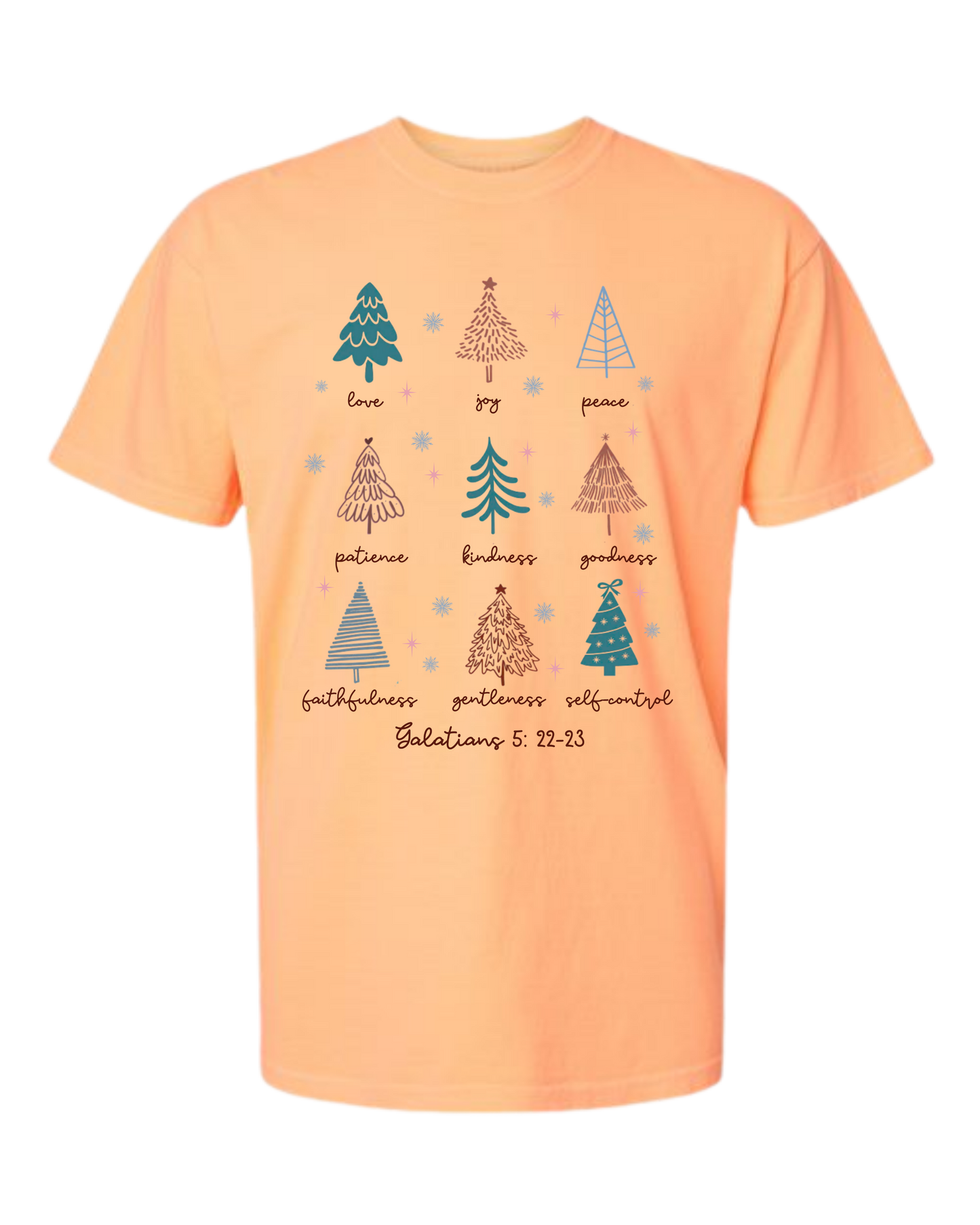 Galatians 5 - Comfort Colors - Heavyweight Unisex Tee - Yellows, Oranges