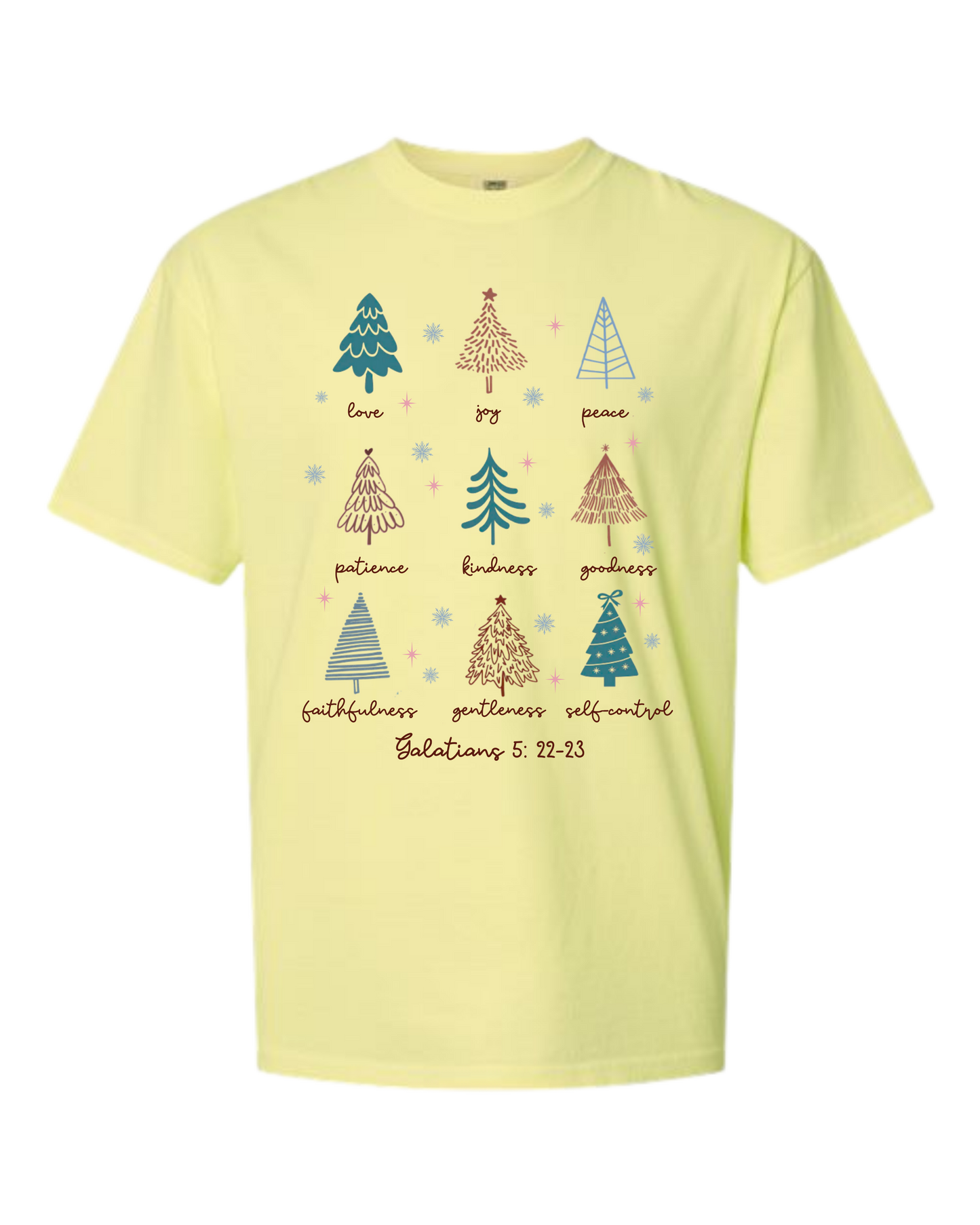 Galatians 5 - Comfort Colors - Heavyweight Unisex Tee - Yellows, Oranges