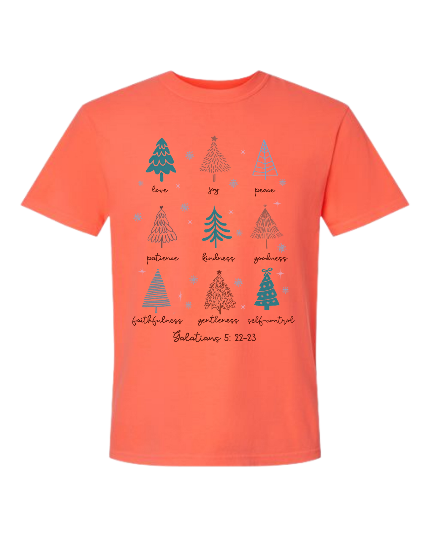 Galatians 5 - Comfort Colors - Heavyweight Unisex Tee - Yellows, Oranges