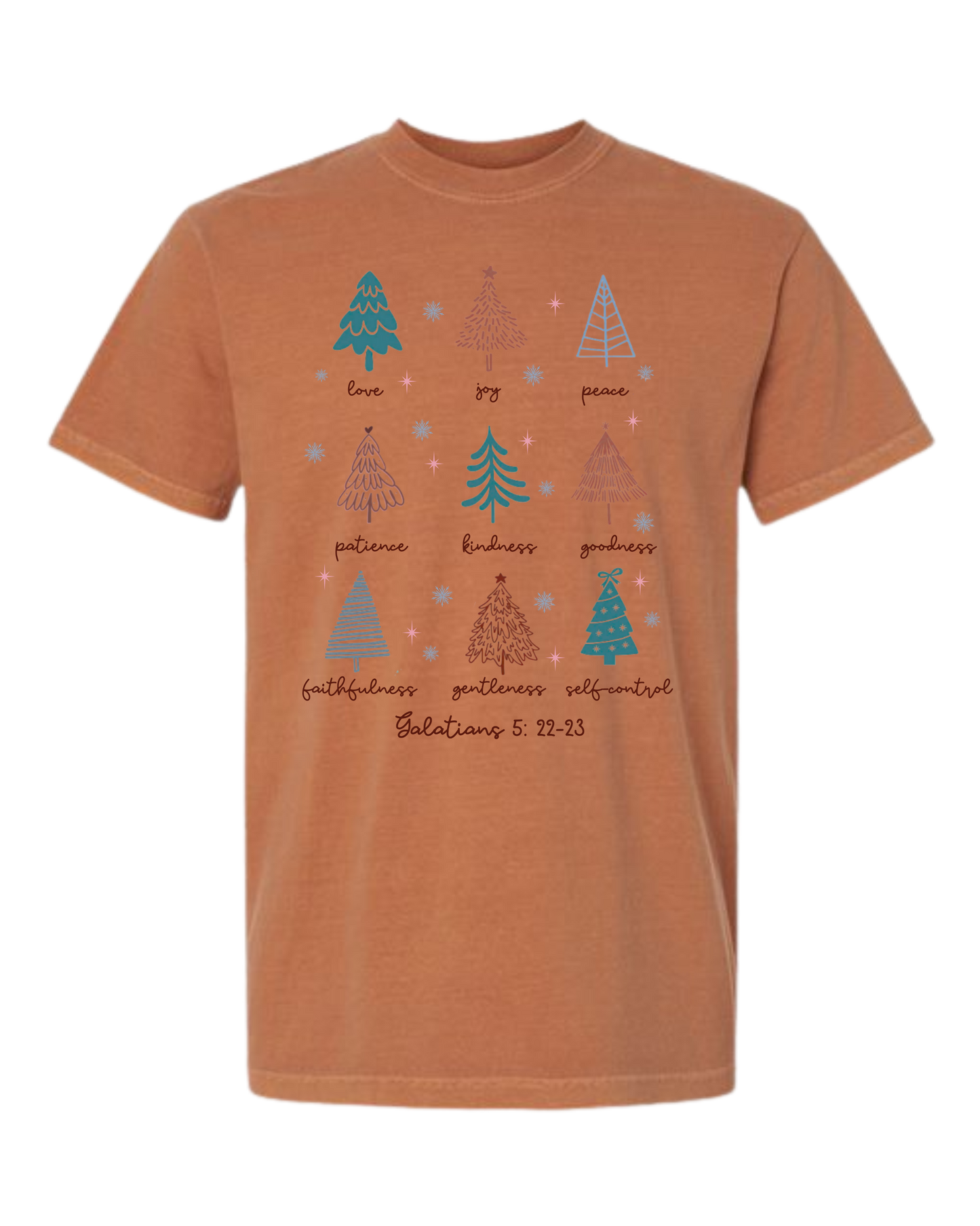 Galatians 5 - Comfort Colors - Heavyweight Unisex Tee - Yellows, Oranges