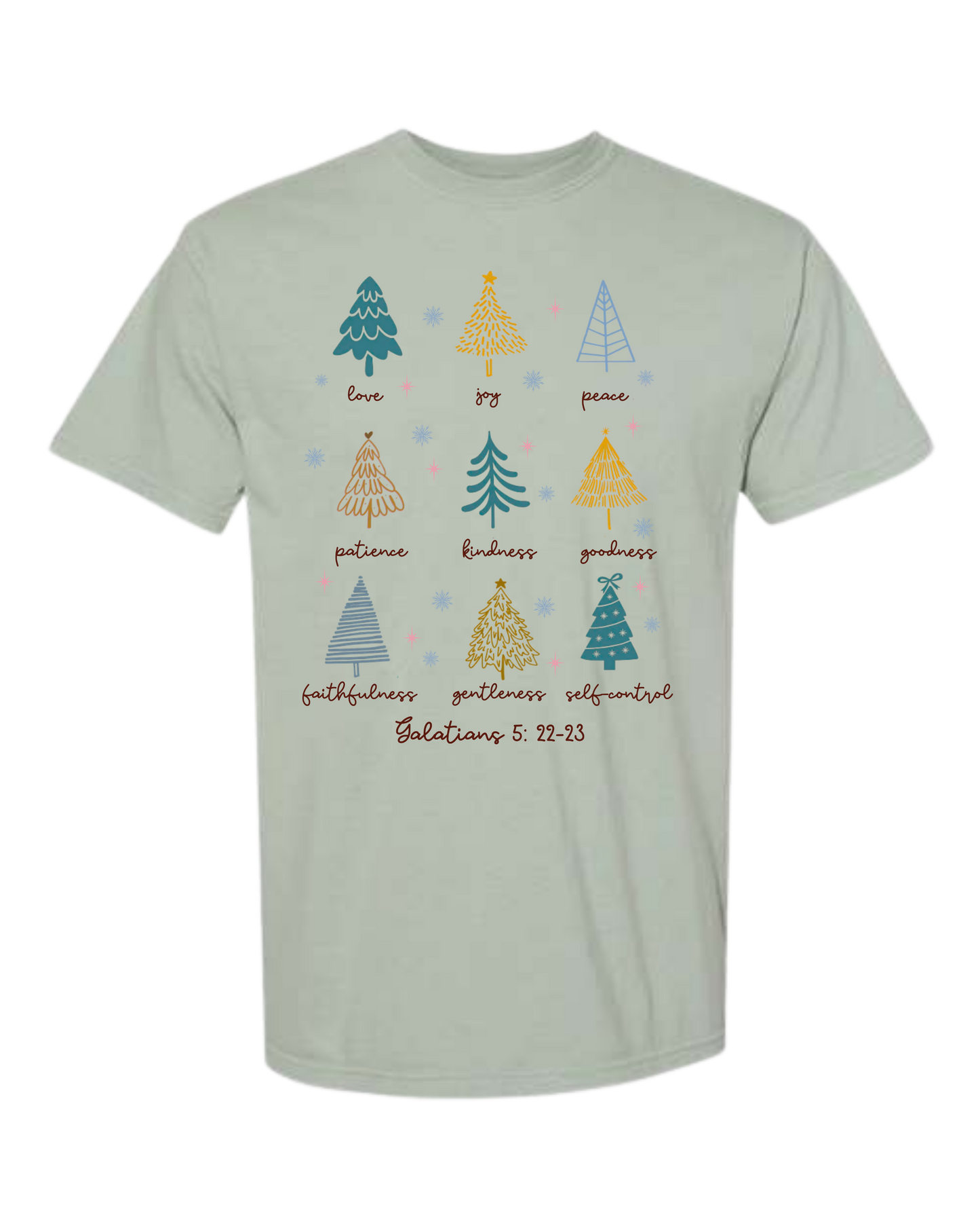 Galatians 5 - Comfort Colors - Heavyweight Unisex Tee - Greens