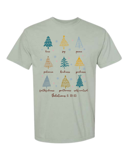 Galatians 5 - Comfort Colors - Heavyweight Unisex Tee - Greens