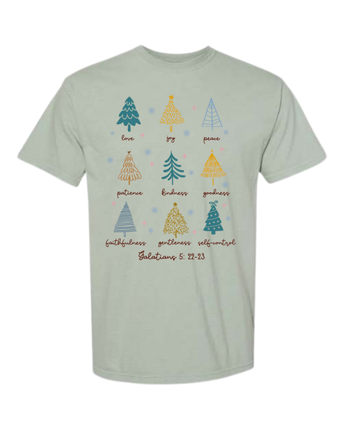 Galatians 5 - Comfort Colors - Heavyweight Unisex Tee - Greens