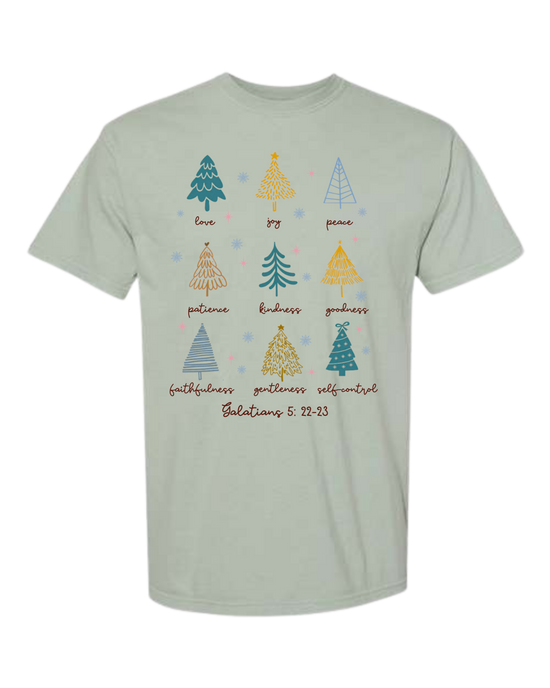 Galatians 5 - Comfort Colors - Heavyweight Unisex Tee - Greens