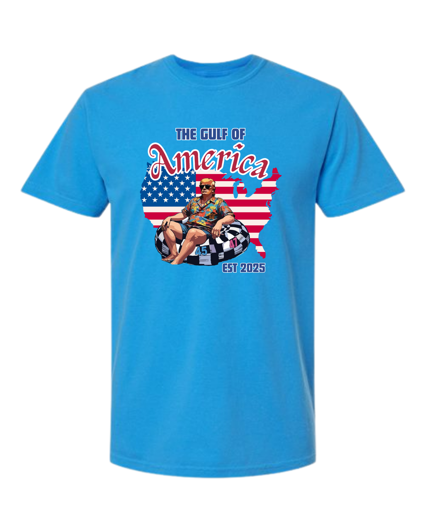 The Gulf of America - Comfort Colors - Heavyweight Unisex Tee - Blues