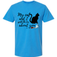 My Cat and I spill the tea about you - Comfort Colors - Heavyweight Unisex Tee - Blues