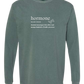 Hormone - Comfort Colors - Heavyweight Long Sleeve Tee - Blues & Greens