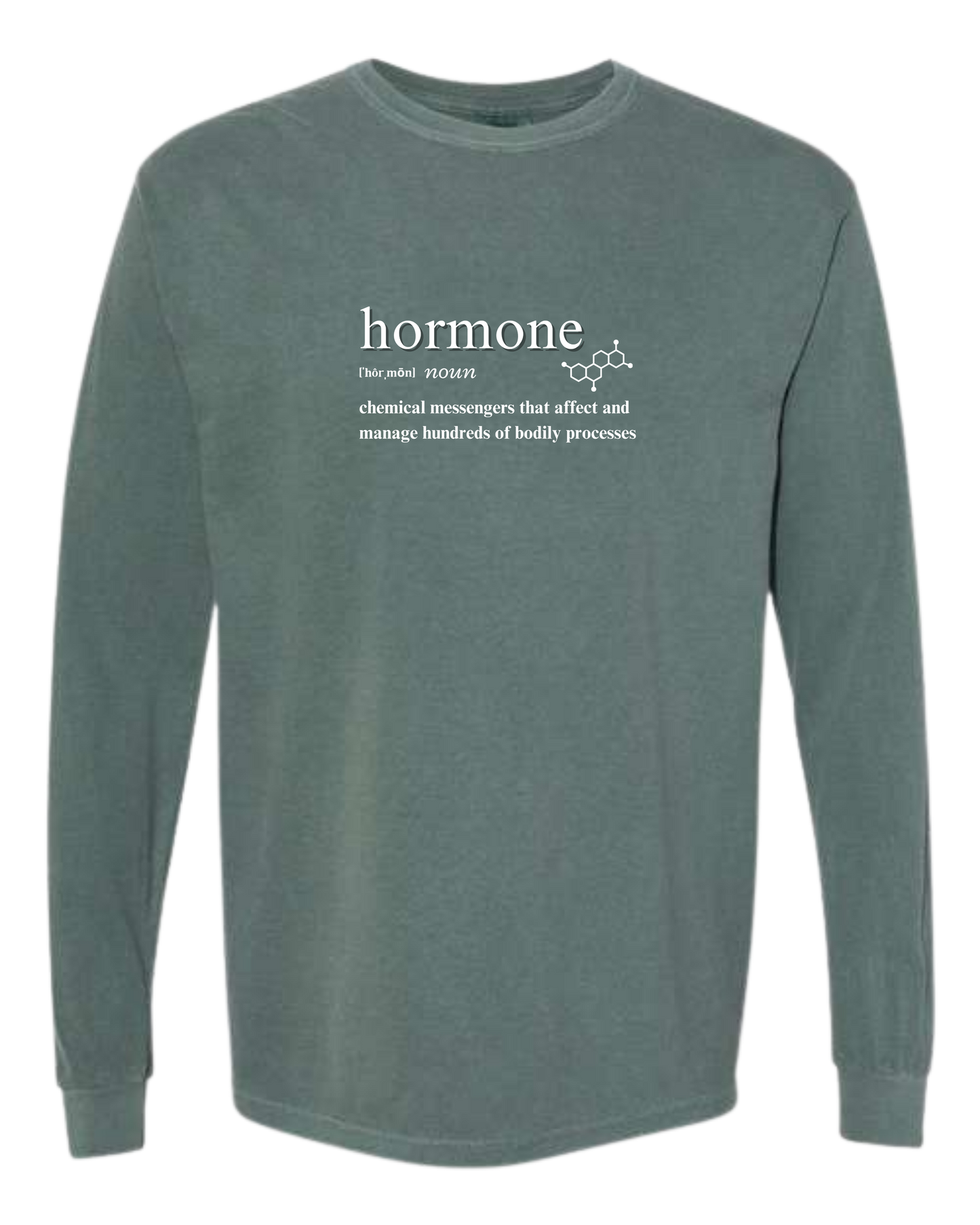 Hormone - Comfort Colors - Heavyweight Long Sleeve Tee - Blues & Greens