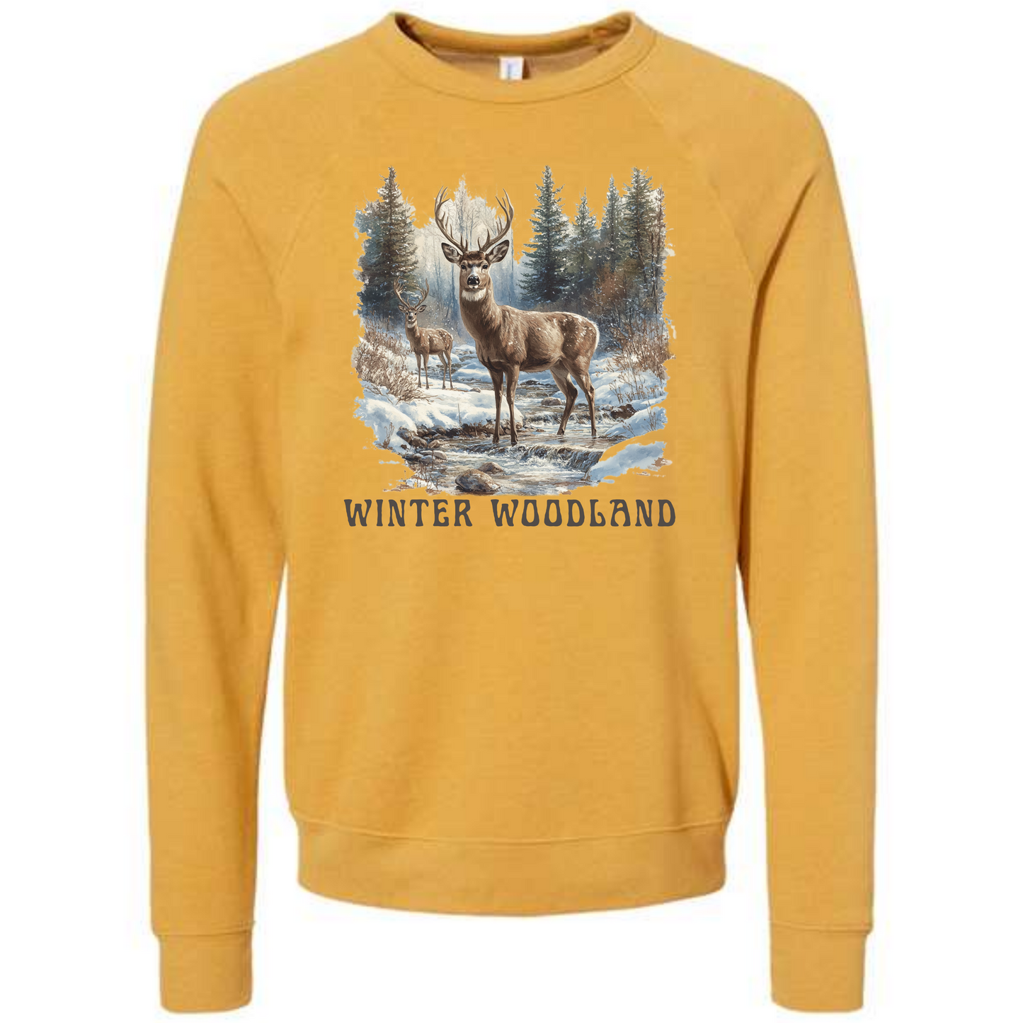 Winter Wonderland - Sponge Fleece Raglan Sweatshirt - Assorted Colors