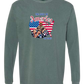 The Gulf of America - Comfort Colors - Heavyweight Long Sleeve Tee - Blues & Greens