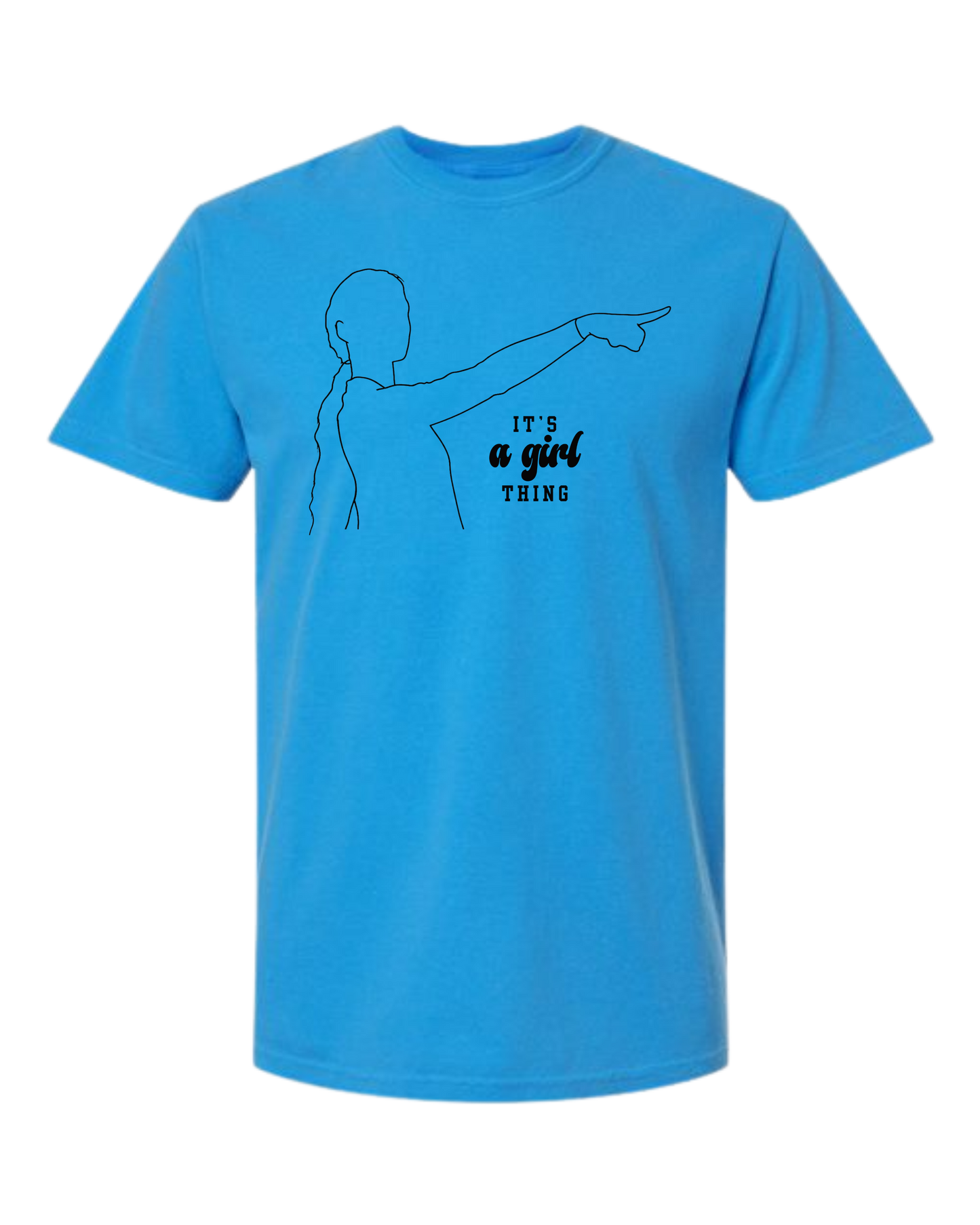 It's A Girl Thing - Comfort Colors - Heavyweight Unisex Tee - Blues