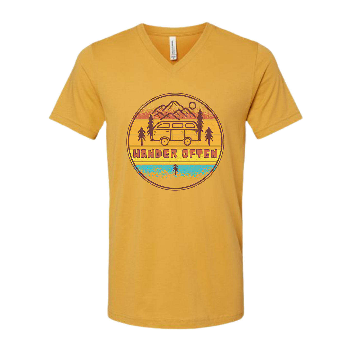 Wander Often - Bella+Canvas - Unisex V-Neck - Assorted Colors