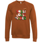 Holly Jolly Vibes - Sponge Fleece Raglan Sweatshirt - Assorted Colors
