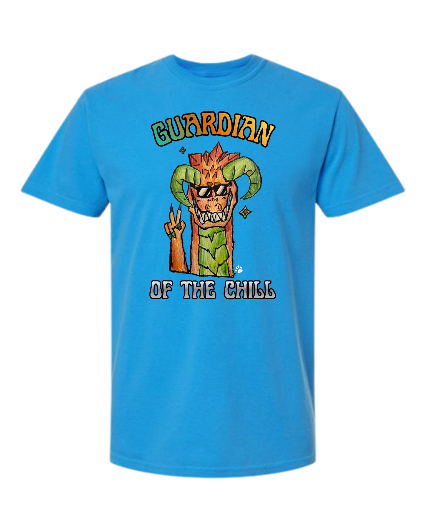 Guardian of The Chill - Comfort Colors - Heavyweight Unisex Tee - Blues