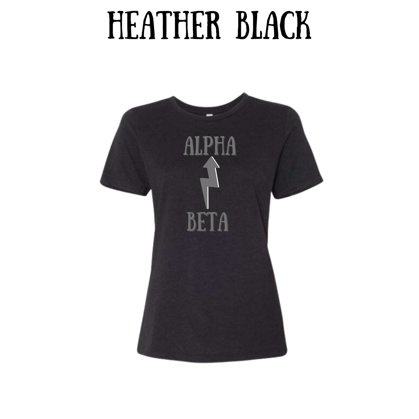 Beta to Alpha - Women's Relaxed Fit Tee - Neutrals