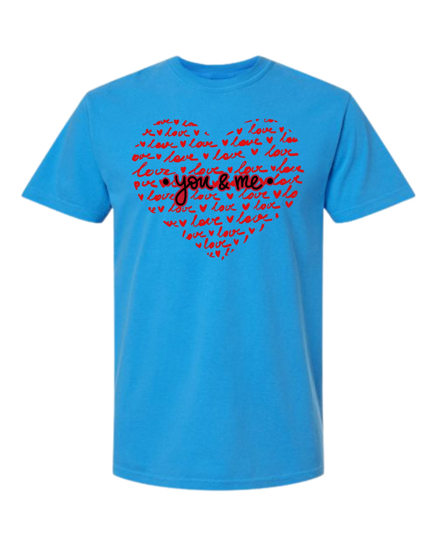 You & Me - Comfort Colors - Heavyweight Unisex Tee - Blues