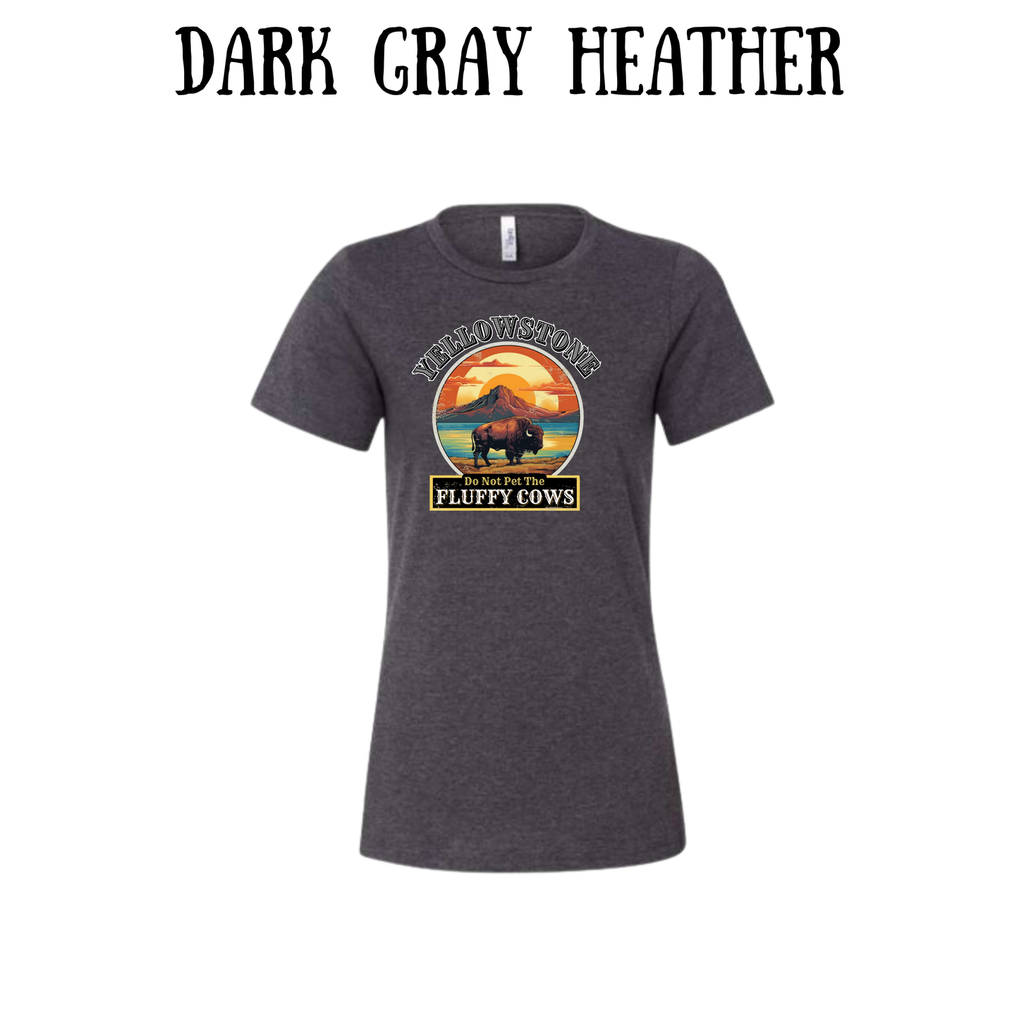 CP - Yellowstone: Fluffy Cows - Women's Relaxed Fit Tee - Neutrals