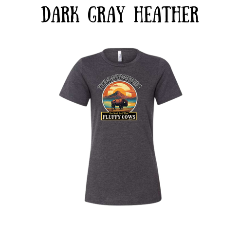CP - Yellowstone: Fluffy Cows - Women's Relaxed Fit Tee - Neutrals