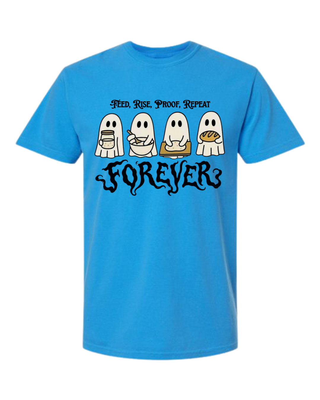 Sourdough Ghosties - Comfort Colors - Heavyweight Unisex Tee - Blues