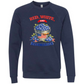 Red, White, And Blueberries - Sponge Fleece Raglan Sweatshirt - Blues, Greens, Purple, and Black