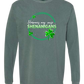 Hormones May Cause Shenanigans - Comfort Colors - Heavyweight Long Sleeve Tee - Blues & Greens