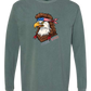 Rockin Free Bird - Comfort Colors - Heavyweight Long Sleeve Tee - Blues & Greens