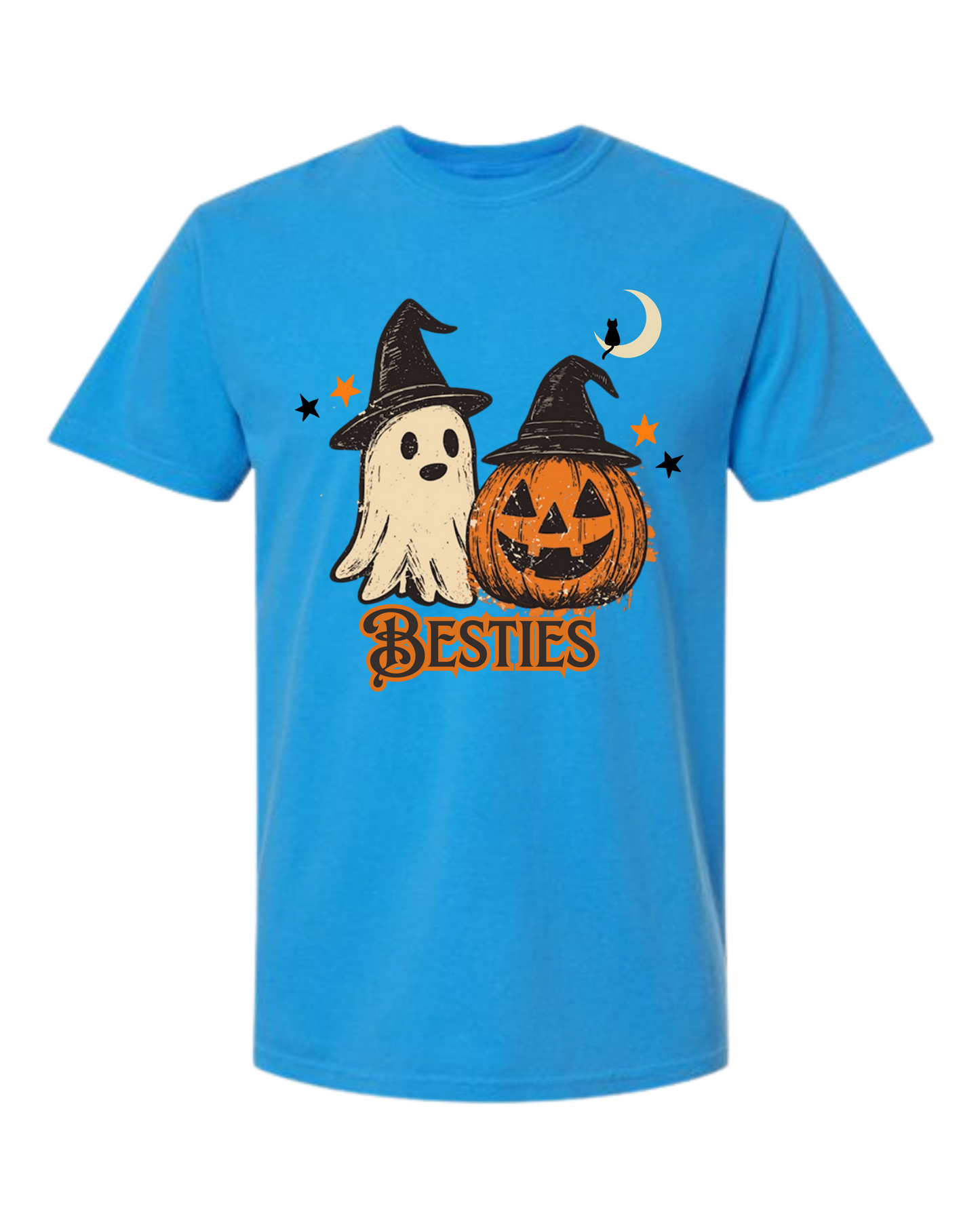 Halloween Besties - Comfort Colors - Heavyweight Unisex Tee - Blues