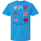 Galatians 5 - Valentines - Comfort Colors - Heavyweight Unisex Tee - Blues
