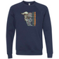 Dragon Energy - Sponge Fleece Raglan Sweatshirt - Blues, Greens, Purple, and Black