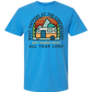 What Happens At The Campground - Comfort Colors - Heavyweight Unisex Tee - Blues