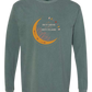Not A Hot Mess Just A Hot Flash - Comfort Colors - Heavyweight Long Sleeve Tee - Blues & Greens